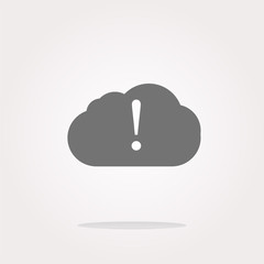 Poster - speech bubbles with exclamation mark web icon . Vector illustration