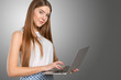 © fotofabrika - young businesswoman with laptop
