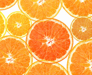 Poster - Orange fruit background