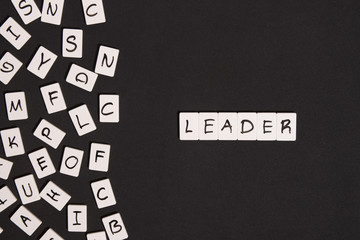 Wall Mural - leader word and alphabet