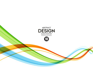 Aufkleber - Colorful vector lines. Abstract background