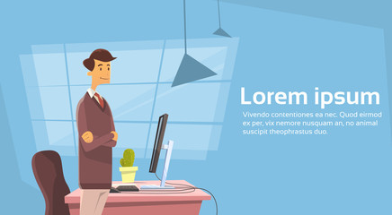 Poster - Business Man Office Workplace Desktop Working Place