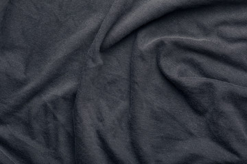 Wall Mural - dark wrinkled fabric texture