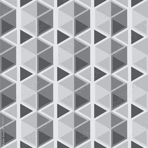 Obraz w ramie Seamless geometric pattern. Geometric simple print. Vector repeating texture.