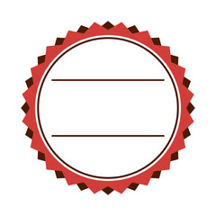 Sticker - circle seal frame icon