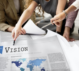 Poster - Vision Value Inspiration Motivation Objective Concept