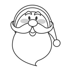 Naklejka na meble flat design santa claus icon vector illustration