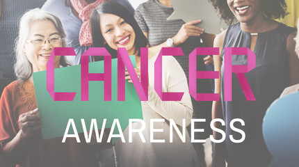 Sticker - Cancer Awarness Female Issue Illness Concept