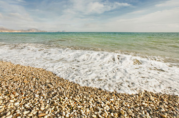 pebble beach and the sea