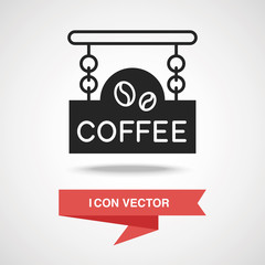 Poster - coffee shop sign icon