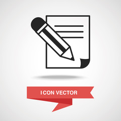 Sticker - document icon