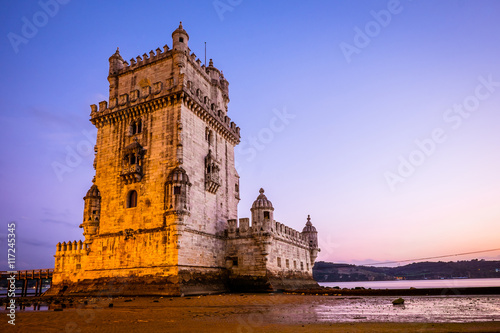 Zdjęcie XXL Cudowna wieża Belem w Lizbonie, Portugalia
