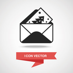 Sticker - Christmas card icon