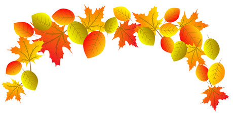 Wall Mural - Autumn decorative border