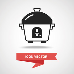 Canvas Print - rice cooker icon