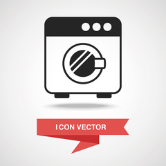 Sticker - washing machine icon