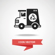 © vectorchef - garbage car icon