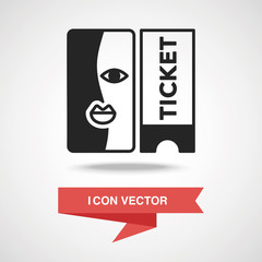 Canvas Print - ticket icon