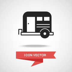 Wall Mural - Camper van icon