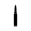 Rifle bullet icon - Vector