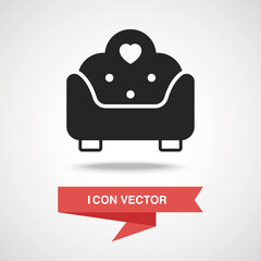 Canvas Print - chair icon