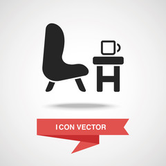 Canvas Print - chair icon