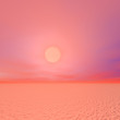 3d render of desert sunset background