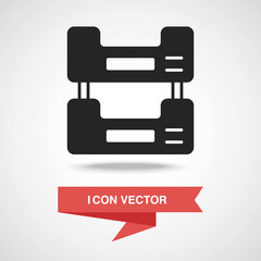 Canvas Print - file closet icon