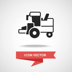 Poster - cargo truck icon