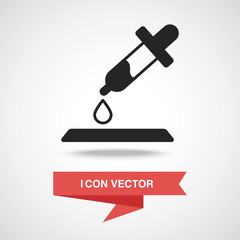 Canvas Print - Dropper research icon