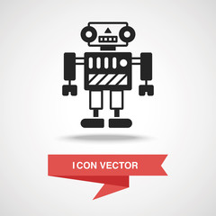 Canvas Print - robot icon