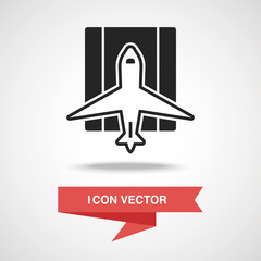 Poster - airplane icon