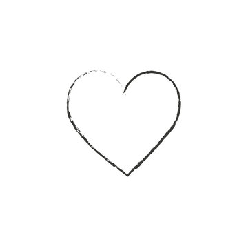 Heart doodle set, vector illustration hand drawn