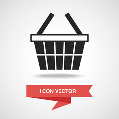 Wall Mural - shopping basket icon