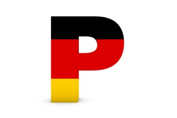 Wall Mural - Germany Letter P