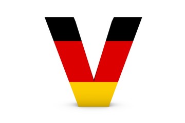 Wall Mural - Germany Letter V