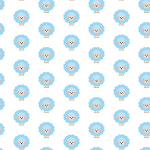 Blue Sheep. Pattern.