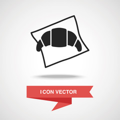 Sticker - croissant icon