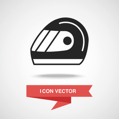 Poster - Racing helmet icon