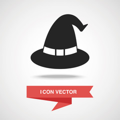 Poster - halloween witch hat icon