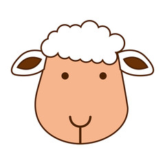 Wall Mural - sheep cute character icon