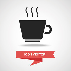 Canvas Print - hot coffee icon