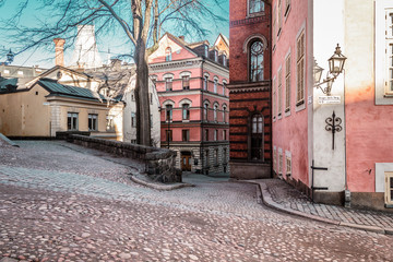 Sticker - Buildings and Houses of Old Town (Gamla Stan) in Stockholm, Swed