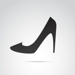 Wall Mural - high heel vector icon.