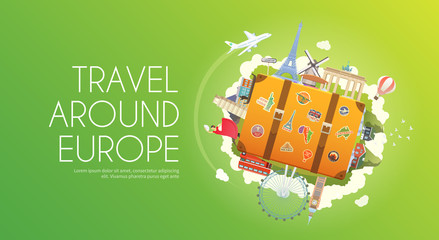 Wall Mural - Travel to Europe.