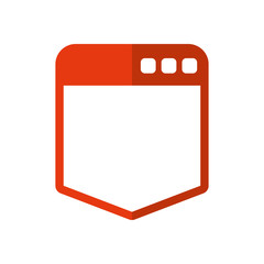 website online document internet icon. Isolated and flat illustration. Vector graphic