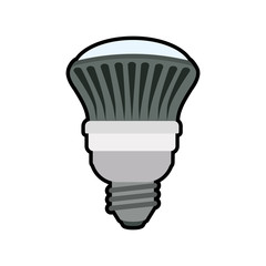 light bulb illumination energy power icon. Isolated and flat illustration. Vector graphic