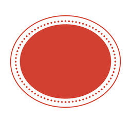 Sticker - circle seal frame icon