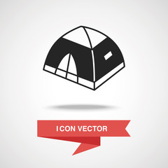 Wall Mural - camping tent icon