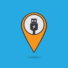 Wall Mural - map pin icon